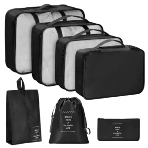 7Pcs Travel Organizer Cubes