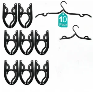 10Pcs Folding Travel Hangers