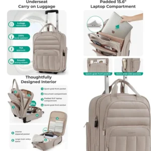 Lightweight Under Seat Wheeled Carry-On